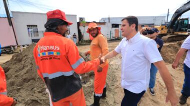 Vice-prefeito Renato Junior percorre obras de infraestrutura em diferentes zonas de Manaus e reforça ritmo acelerado da Seminf