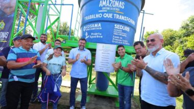Governador Wilson Lima entrega novo sistema do Projeto Água Boa em comunidade rural de Nhamundá