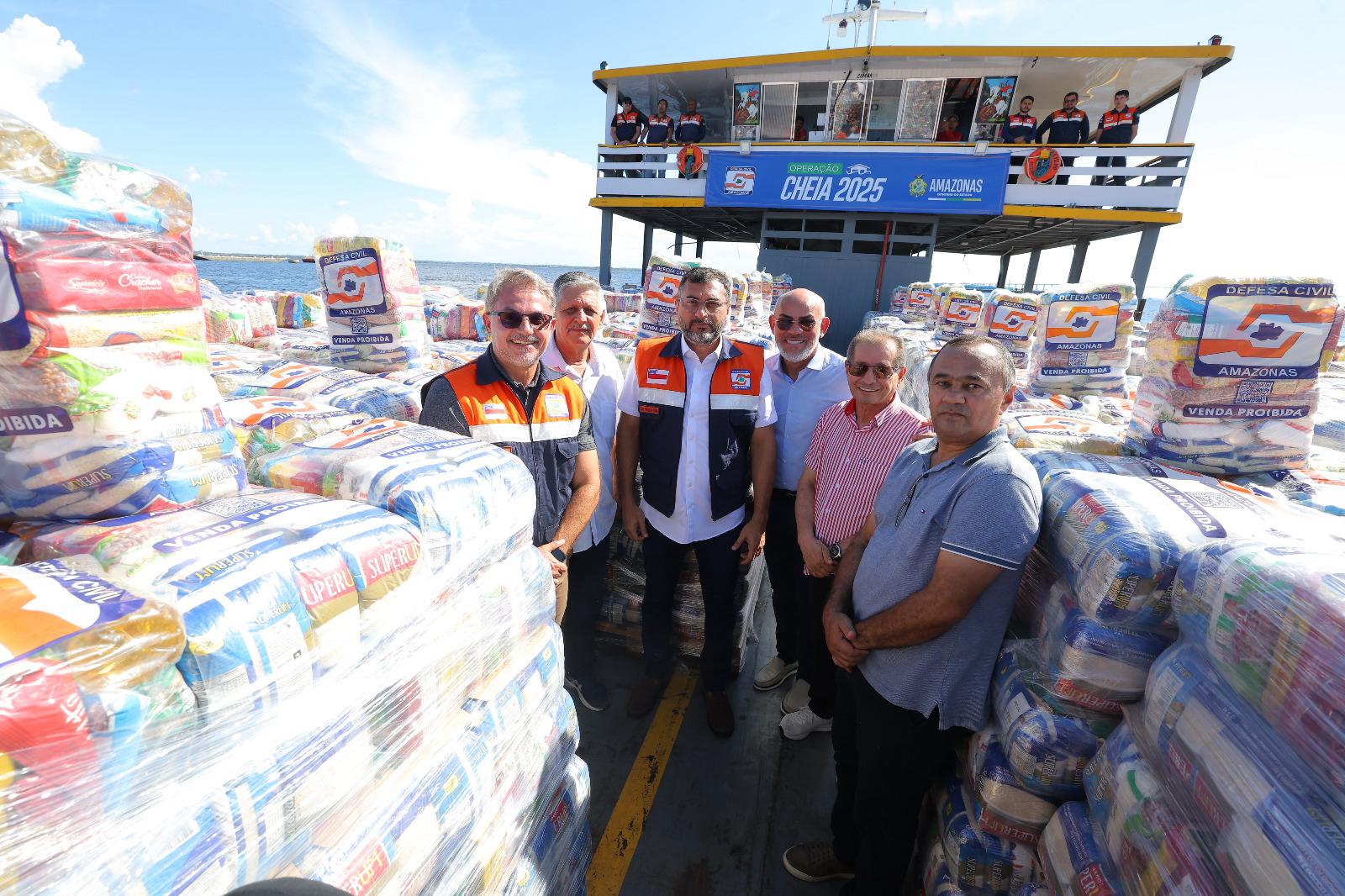 No momento, você está visualizando Operação Cheia 2025: Governador Wilson Lima vistoria envio de 230 toneladas de alimentos a municípios atingidos pela cheia