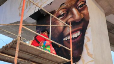 Arte urbana transforma complexo viário Rei Pelé em novo cartão-postal da zona Leste de Manaus