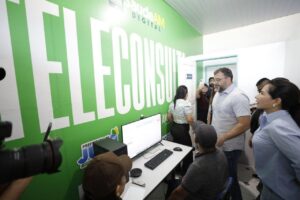 Leia mais sobre o artigo Governador Wilson Lima inaugura Telessaúde em Jutaí e Fonte Boa e leva atendimento especializado a mais dois municípios do interior