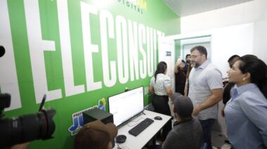 Governador Wilson Lima inaugura Telessaúde em Jutaí e Fonte Boa e leva atendimento especializado a mais dois municípios do interior