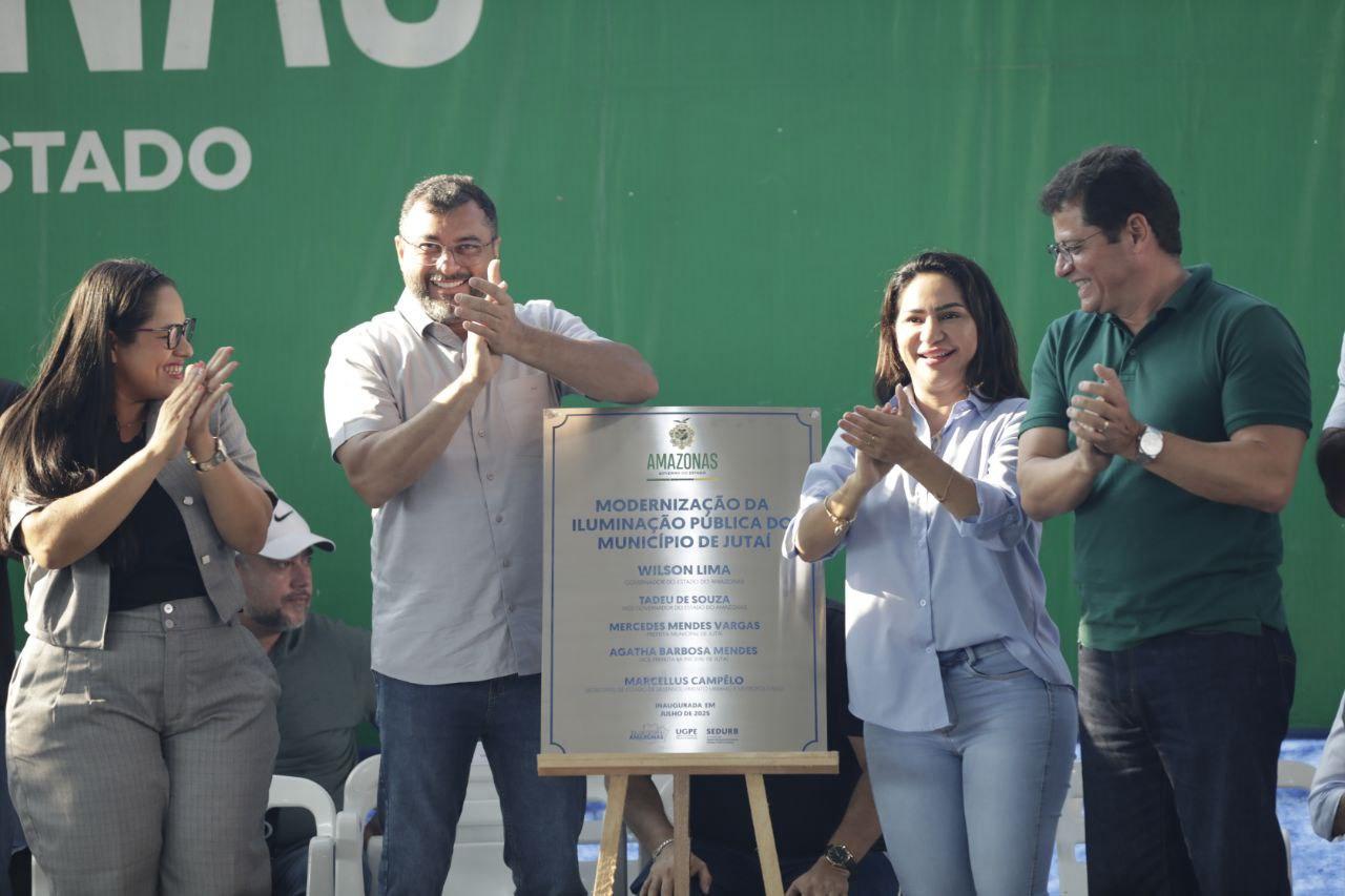 No momento, você está visualizando Governador Wilson Lima inaugura iluminação pública de LED em Jutaí e Fonte Boa