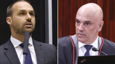 Eduardo Bolsonaro comete crimes nos EUA, diz decisão de Moraes