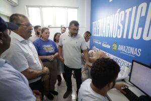 Leia mais sobre o artigo Governador Wilson Lima leva Telessaúde a Codajás e serviço chega a 72 salas em todo o estado