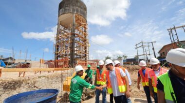 Governador Wilson Lima vistoria avanço de obra de revitalização e ampliação do sistema de abastecimento de água em Codajás