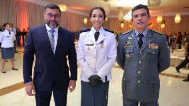 Durante formatura, governador Wilson Lima destaca importância de novos oficiais de saúde para a Polícia Militar