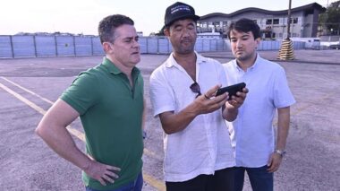 Prefeito David Almeida acompanha avanços da montagem do palco Malcher do #SouManaus