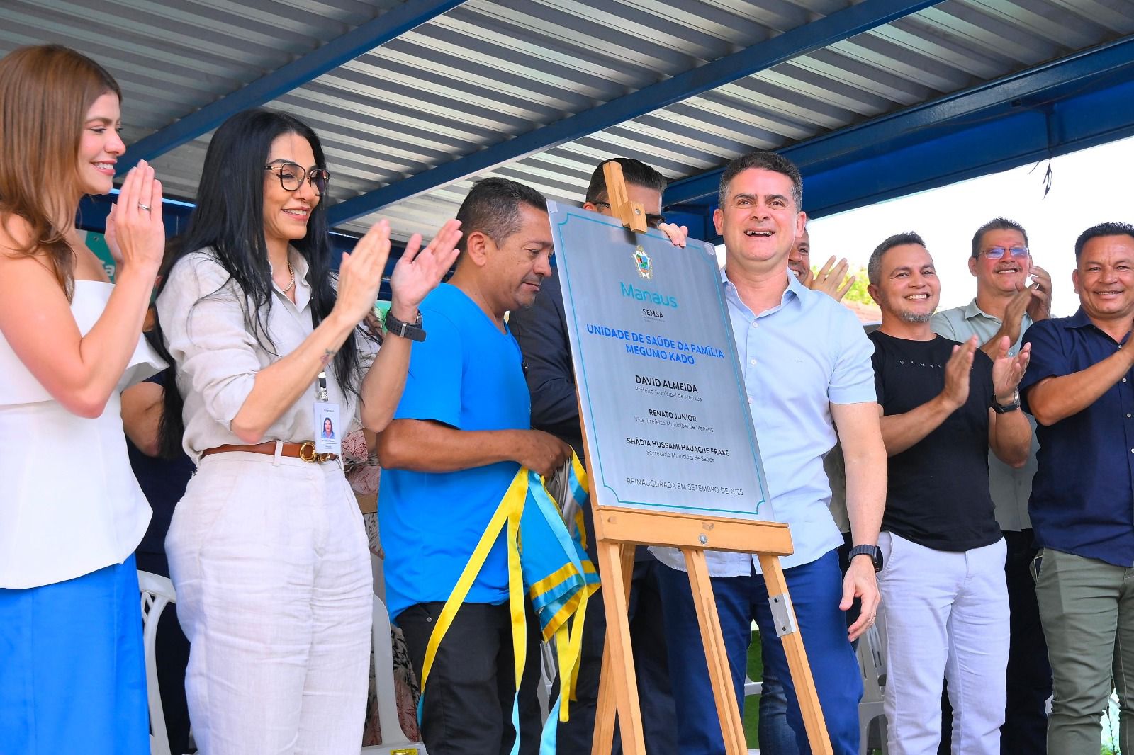 No momento, você está visualizando Prefeito David Almeida reinaugura USF Megumo Kado e anuncia novas unidades de saúde para Manaus