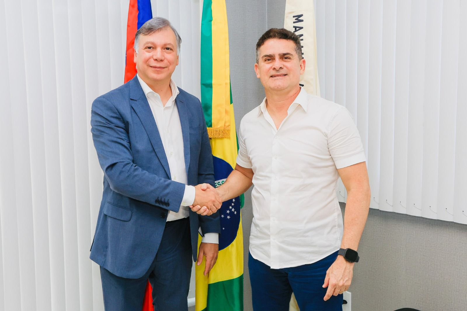 No momento, você está visualizando Prefeito David Almeida recebe representante da Honda Brasil, patrocinadora oficial do ‘#SouManaus Passo a Paço 2025’ e destaca apoio da iniciativa privada