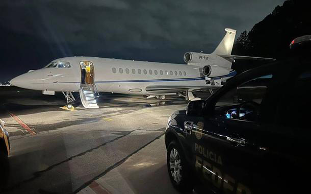 No momento, você está visualizando Agentes da PF apreendem avião de Daniel Vorcaro estimado em cerca de R$ 200 milhões