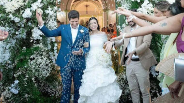 Tabata Amaral e João Campos se casam em cerimônia com Alexandre de Moraes e Alckmin