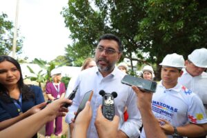 Leia mais sobre o artigo Governador Wilson Lima vistoria obras do terceiro Caic TEA que será entregue pelo Estado