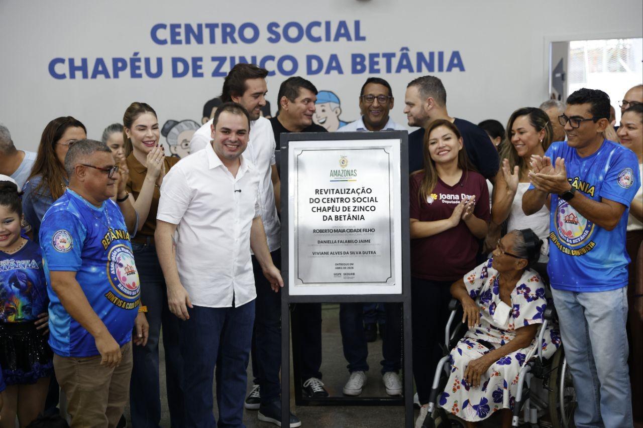 No momento, você está visualizando Governador interino Roberto Cidade reforça ações de esporte e lazer com entrega do Centro Social Chapéu de Zinco, no bairro Betânia
