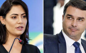 Leia mais sobre o artigo Michelle Bolsonaro reage à escolha de Flávio e tensão cresce no clã, diz Noblat