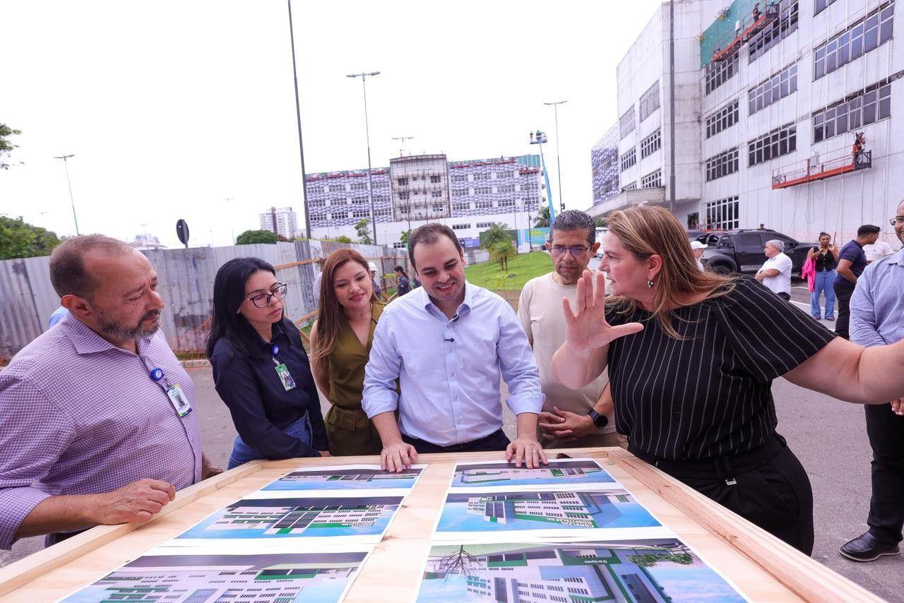 No momento, você está visualizando Na reta final das obras, governador interino Roberto Cidade vistoria Policlínica e Hospital-Dia do Complexo Hospitalar Sul