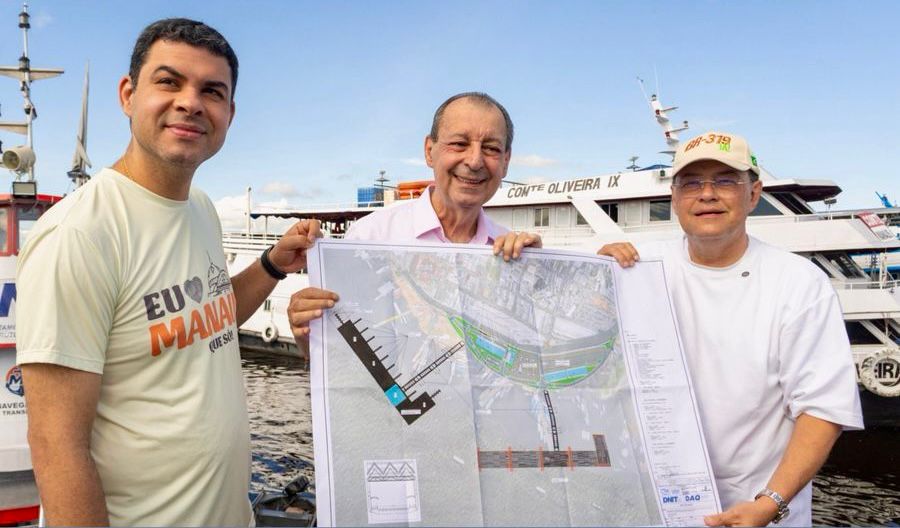 No momento, você está visualizando Omar Aziz vai a Manaus Moderna ver o projeto para o novo porto e destaca impacto para passageiros e feirantes