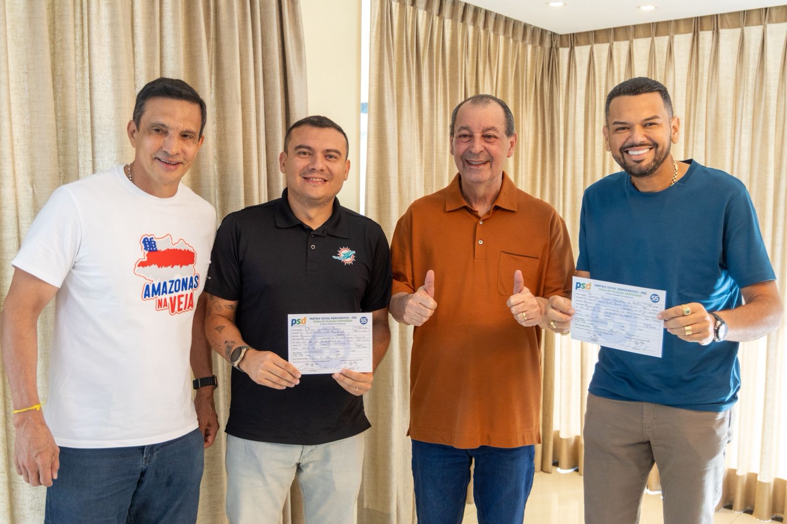 No momento, você está visualizando Prefeitos de Beruri e Novo Airão se filiam ao partido de Omar e fortalecem movimento pelo Amazonas forte de novo
