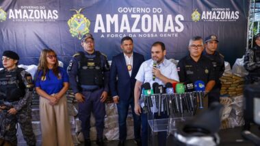 Governo Roberto Cidade apresenta resultados da operação Segurança Presente que apreendeu mais de duas toneladas de drogas em Coari