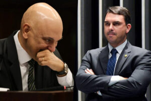 Leia mais sobre o artigo Flávio Bolsonaro detona Moraes após nova batida na casa de Jair e diz que ministro quer abafar sua visita aos EUA