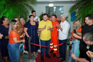Leia mais sobre o artigo Prefeito Renato Junior inaugura nova biblioteca da Semulsp e amplia investimento na formação da comunidade e dos trabalhadores da limpeza pública 