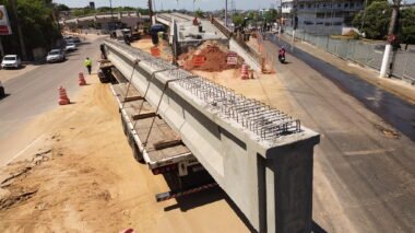 Prefeitura de Manaus conclui instalação das vigas no Complexo Viário Passarão antes do prazo previsto