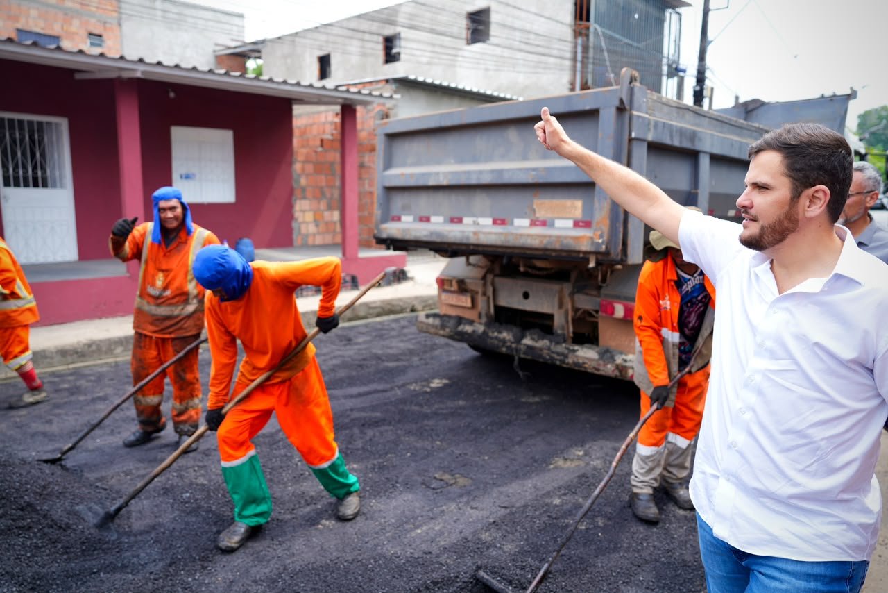 No momento, você está visualizando Prefeito Renato Junior avança com 48 frentes de obras pela capital e acelera execução de serviços no verão